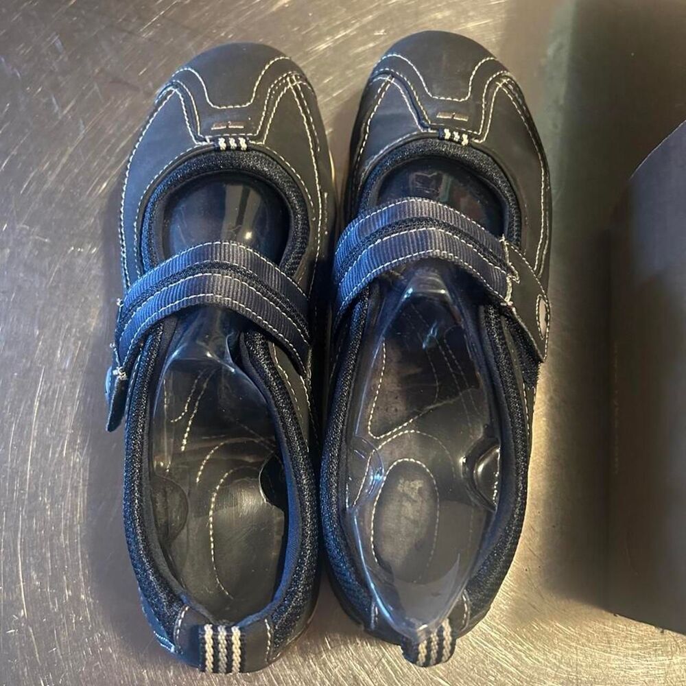 Ryka Sport Comfort Mary Jane Navy Blue Walking Shoes Womens Size 10